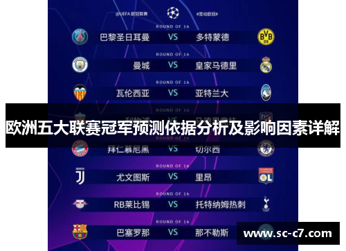 欧洲五大联赛冠军预测依据分析及影响因素详解