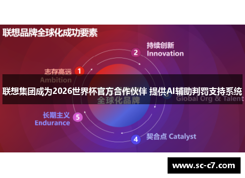 联想集团成为2026世界杯官方合作伙伴 提供AI辅助判罚支持系统